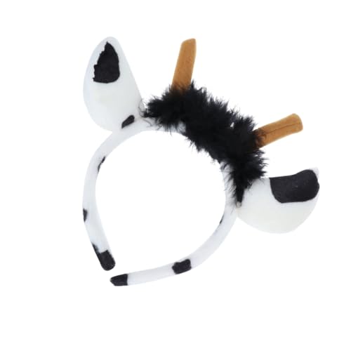 PACKOVE Stofftiere Cosplay- Tierhaarreifen Performance-haarreifen Leuchtendes Party-stirnband Leistungshaar Plüsch-tier-stirnband Kuscheltier Tierisches Partyhaar Haarschmuck Die Kuh von PACKOVE