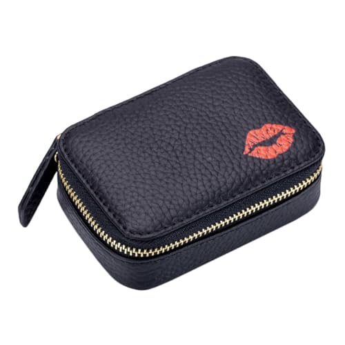 PACKOVE Portable Makeup Bag Mit Spiegel Multifunktionale Lippenstift Tasche Für Reisen Camping Und Partys Kleiner Organizer Für Kosmetik Und Accessoires Robuste Und Praktische von PACKOVE