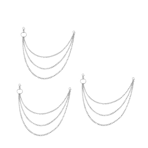 PACKOVE Punk Metall Hosenkette Hip Hop Jeans Chain Unisex Waist Chain für Damen Herren Gothik Accessoire von PACKOVE