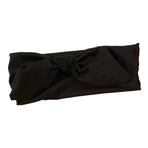 PACKOVE Rabbit Ear Haarband Verstellbar mit Niedlichem Knoten Design Bequem für Alltag für Haarschnitte und Accessoires Schwarz von PACKOVE