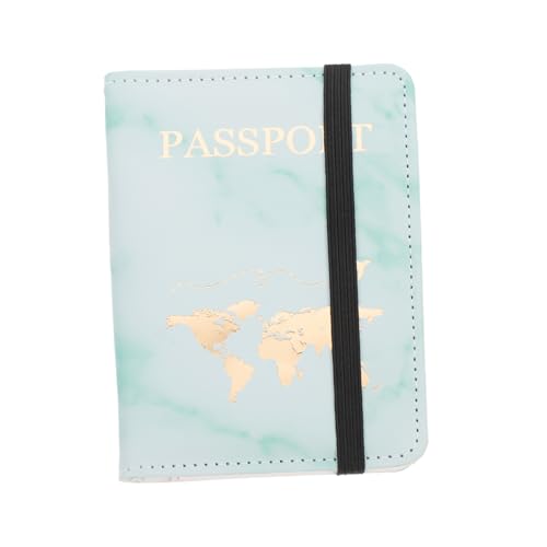 PACKOVE Reisepasshülle Aus Pu-Material Mit Kartenetui Dokumententasche Für Reisepass Bankkarten Ausweise Unisex Reisepass-Organizer Mit Sicherheitsschnur von PACKOVE