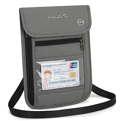 PACKOVE Reise-Pass-Tasche Für Herren Und Damen wasserdichte Umhängetasche Mit Reißverschluss Für Kreditkarten Und Kleine Gegenstände Für Reisen Und Freizeit von PACKOVE