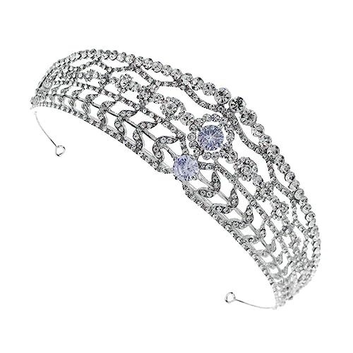 PACKOVE Retro Krone Damen Haarschmuck Hochzeits Tiara mit Funkelndem Design für Braut Partys und Besondere Anlässe Komfortabel und für Mädchen Geeignet von PACKOVE