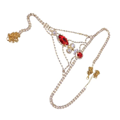 PACKOVE Rhinestone Bauchkette und Tanga Körperkette Damen Schmuck Glitzernde Unterwäsche Taillenkette Modisch Elegant Vielseitig Tragbar Robustes Material für Frauen PACKOVE Rhinestone Bauchkette und Tanga Körperkette Damen Schmuck Glitzernde Unterwäsche Taillenkette Modisch Elegant Vielseitig Tragbar Robustes Material für Frauen von PACKOVE
