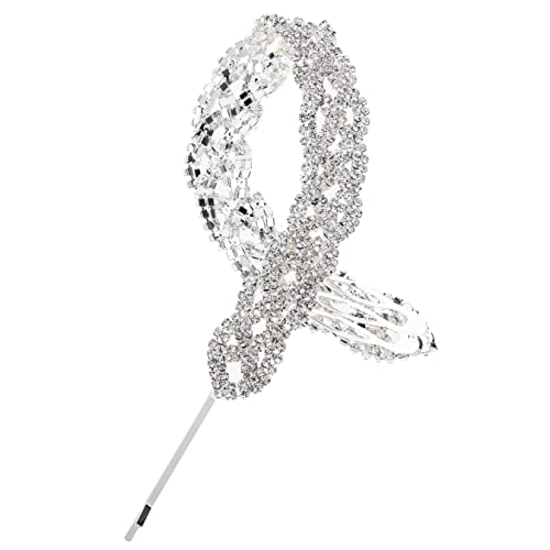 PACKOVE Rhinestone Braid Haarschmuck für Damen Stirnband mit Clip Hochzeiten Partys und Besondere Anlässe Haaraccessoire für Stilvolle Looks von PACKOVE