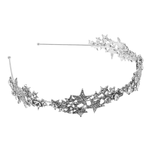 PACKOVE Rhinestone Stern Haarschmuck Elegantes Braut Haarband mit Sternen Motiv für Hochzeit Brautfrisur Festliche Anlässe Sicherer Sitz Vielseitiges Schmuckaccessoire von PACKOVE