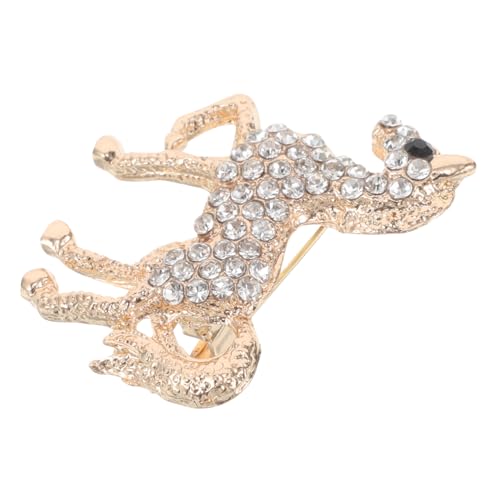 PACKOVE Rhinestone Tierbrosche Pferd aus Zinklegierung Langlebige Vintage anstecknadel für Damen Modisches Schmuckstück mit Sicherem Verschluss für Kleidung und Kleider von PACKOVE