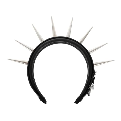 PACKOVE Nieten Stirnband Mit Metallnieten Dekoratives Stirnband Für Party Haarband Für Cosplay Karneval Halloween Kostümpartys von PACKOVE