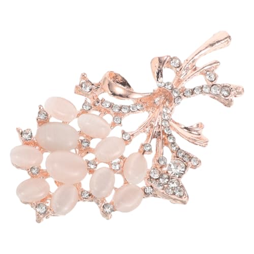 PACKOVE Rosenbrosche Langlebiger Zinklegierung Vielseitige Anstecknadel für Damen Stilvolles Blumenmotiv Geeignet für Pullover Mäntel Hüte und Outfits von PACKOVE