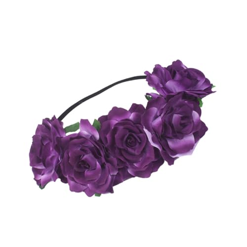 PACKOVE Rosenhaarband Aus Stoff Blumenkopfschmuck Für Mädchen Rosenblüten Stirnband Blumen Stirnbänder Haarschmuck Für Hochzeit Und Party von PACKOVE