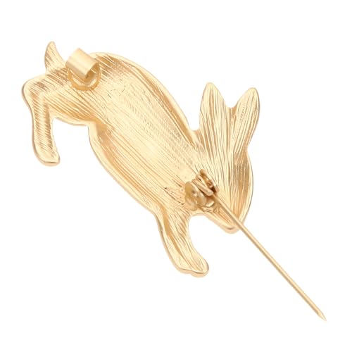 PACKOVE Roter augen kaninchen brosche Metall Pin für Damen Modisch Sicherer Verschluss Langlebig Elegante Anstecknadel für Kleidung Geschenk zu Ostern Valentinstag Geburtstag Muttertag von PACKOVE