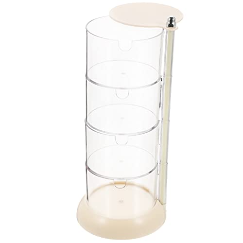 PACKOVE Rotierender Kosmetik Schwamm Organizer Tragbare Staubgeschützte Aufbewahrungsbox für Make Up Eier für Reisen Weiß Stufiges Design für Make Up PACKOVE Rotierender Kosmetik Schwamm Organizer Tragbare Staubgeschützte Aufbewahrungsbox für Make Up Eier für Reisen Weiß Stufiges Design für Make Up von PACKOVE