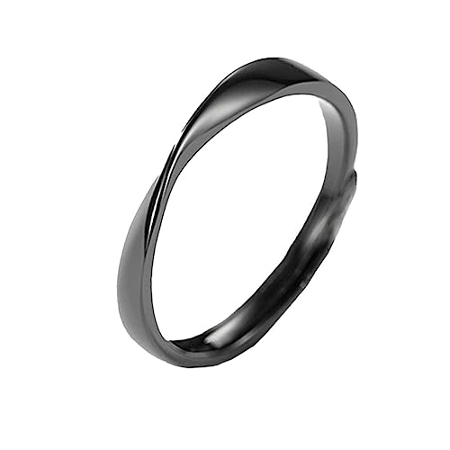 PACKOVE S925 Sterling Silber Ring Valentinstag Schmuck Geschenk Damenringe aus Edelstahl Herrenringe Geschenke Ringe für Männer passende Ringe Fingerschmuck empfindlich dekorativer Ring von PACKOVE