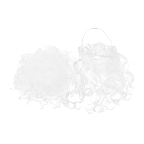 PACKOVE Santa Claus verkleiden sich Maskerade Kleid Weihnachtsmannkostüm für Herren Cosplay -Requisiten Weihnachtsmann-Cosplay-Zubehör Weihnachtsmann Perücke Polyester Weiß von PACKOVE