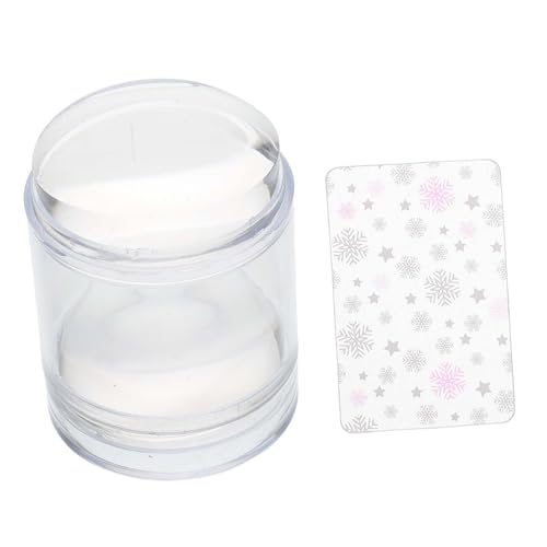 PACKOVE Nail Art Stamper Gel Mit Doppelkopf Transparentem Silikon Und Schaber Für Präzise Stempel-designs Für Französische Maniküre Und Kreative Nagelkunst PACKOVE Nail Art Stamper Gel Mit Doppelkopf Transparentem Silikon Und Schaber Für Präzise Stempel-designs Für Französische Maniküre Und Kreative Nagelkunst von PACKOVE