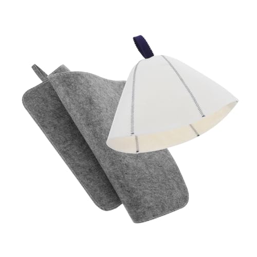 PACKOVE Sauna Hut Mit Sitzkissen Teilig Aus Dickem Filz Für Optimale Isolierung Und Komfort Für Herren Und Damen Für Sauna Und Wellness von PACKOVE