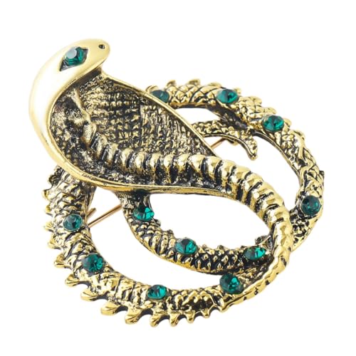 PACKOVE Schlangenbrosche Strass Anstecknadel Damenschmuck Kleidung Brosche Für Taschen Hüte Schals Und Legierung Brosche Pin Für Damen Modeaccessoires von PACKOVE