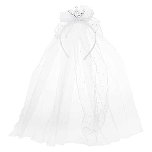 PACKOVE Schleier Stirnbänder für Mädchen Blumenmädchen Kopfschmuck haarschmuck seidenband Blumenmädchenkleider für die Hochzeit Brautkleider Party-Kopfschmuck Kopfschmuck für Blumenmädchen von PACKOVE