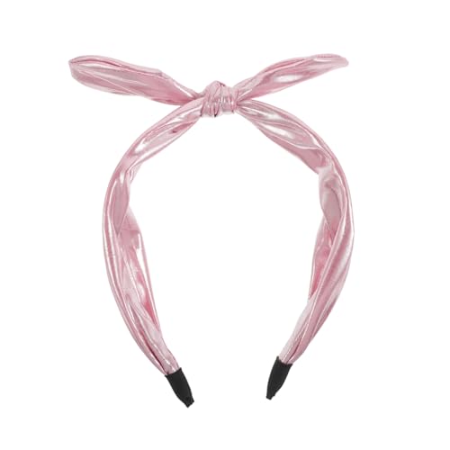 PACKOVE Schleifen-stirnbänder Mit Glitzer-finish Breites Kopfbedeckung Aus Metallischem Material Geknotetes Stirnband Für Damen Und Mädchen Geeignet Für Alltagskleidung Festivals Und von PACKOVE