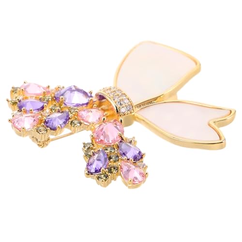 PACKOVE Schmetterling Brosche mit Sicherheitsverschluss Glänzende Funkelnde Strass-anstecknadel für Damenjacken Kleider und Taschen Modisches Accessoire für Anlässe und Alltagsmode von PACKOVE