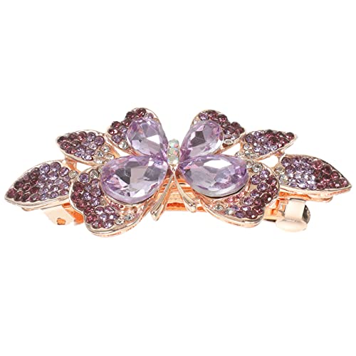 PACKOVE Schmetterlings Haarspange Strass Haarschmuck Accessoire für Hochzeiten Partys und Alltag für Damen von PACKOVE