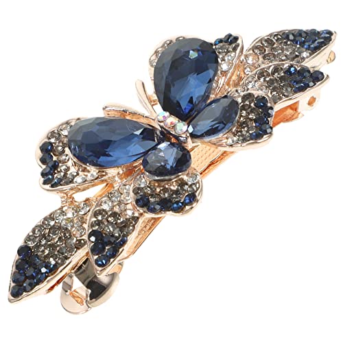 PACKOVE Schmetterlings Haarspange mit Strass Dekorative Haarklammer für Damen Eleganter Haarschmuck für Partys Fotoshootings und Alltag Geeignet für Jede Haarstruktur und Outfit von PACKOVE