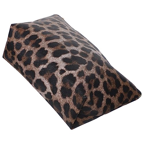 PACKOVE Schminkbeutel Mit Reißverschluss Kleine Make-up-Tasche Im Leopard-Design Kosmetiktasche Für Damen Tragbarer Make-up-Organizer Geeignet Für Reisen Camping Und Täglichen Gebrauch von PACKOVE