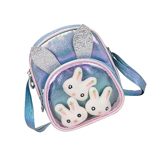 PACKOVE Schultertaschen Kleine Umhängetasche Mini-Tasche Mini-Crossbody-Handy-geldbörse Mini-Crossbody-handytaschen Mini-büchertasche Mini-umhängetasche Pu-Leder Hase Geldbeutel Mädchen von PACKOVE