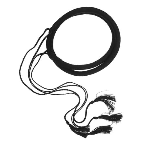 PACKOVE Schwarzes Wollhaarband Stirnband Turban Kostüm Haarband für Shemagh aus dem Nahen Osten Bekleidung Quastenzubehör Männer arabisches Kopftuch Haarband arabischer Shemagh wolle von PACKOVE