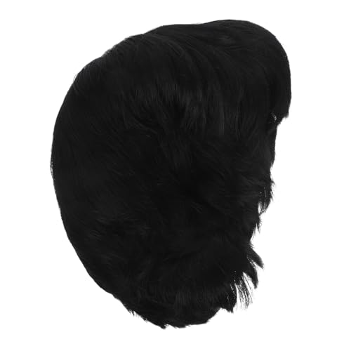 PACKOVE Short Layered Pixie Wig mit Natürlichen Schwarzen Synthetischen Haaren Schulterfrei mit Stirnfransen Atmungsaktiv Leicht Langlebig für Damen Vielseitig für Styling und Dekoration von PACKOVE