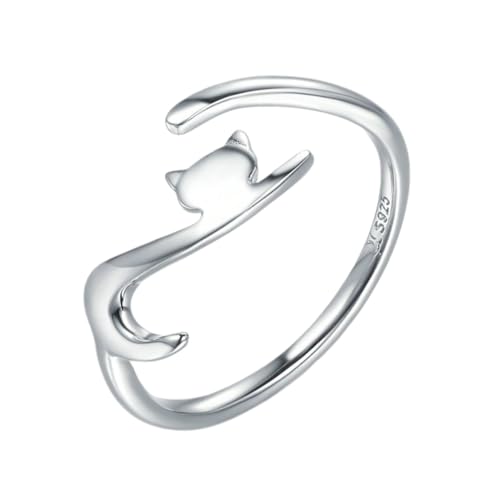 PACKOVE Katze Diamantring Katze Ringe Schmuck süßer Tierschmuck damenschmuck frauenschmuck modeschmuck Silberring frauen schmuck Frauen klingeln Persönlichkeit Metall Ring PACKOVE Katze Diamantring Katze Ringe Schmuck süßer Tierschmuck damenschmuck frauenschmuck modeschmuck Silberring frauen schmuck Frauen klingeln Persönlichkeit Metall Ring von PACKOVE