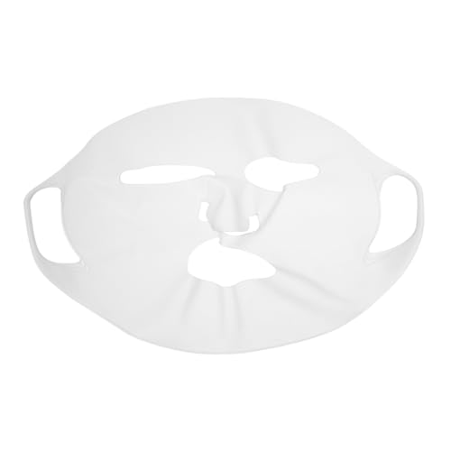 PACKOVE Silikon Gesichtsmaske Cover Feuchtigkeitsspendend Wiederverwendbar Für Hauttypen Verhindert Verrutschen Komfortabel Umweltfreundlich Weiß Groß von PACKOVE