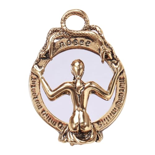 PACKOVE Skelett Anstecknadel mit Spiegel Design für Damen Vintage Brosche Modisches Accessoire für Partys Halloween und Besondere Anlässe von PACKOVE