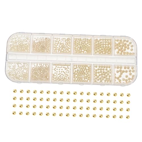 PACKOVE Stahlperlen-dekorationen Für Nail Art Diy-zubehör Maniküre-werkzeuge Schmuck Für Nägel Geeignet Für Handy Planer Notizbuch Fotoalbum Für Professionellen Und Privaten von PACKOVE
