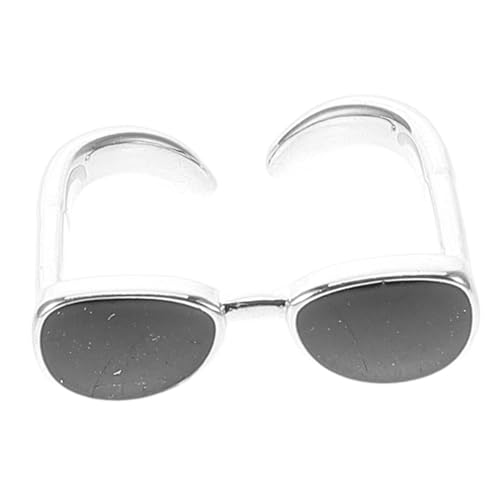 PACKOVE Verstellbarer Fingerbrillenring Für Süßer Offener Ring Aus Einzigartigem Design Charmanter Schmuck Für Einen Verspielten Look Trendiges Accessoire Für Frauen Herz-brillen-ring Für von PACKOVE