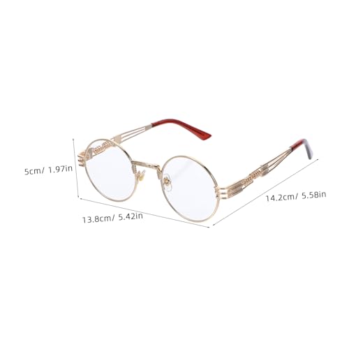 PACKOVE Steampunk -sonnenbrille Brillen Für Frauen Männer Brille Modebrillen Für Frauen Runde Metallbrille Brillengestell Für Damen Männer Dekorative Gläser Augenrahmen Ac PACKOVE Steampunk -sonnenbrille Brillen Für Frauen Männer Brille Modebrillen Für Frauen Runde Metallbrille Brillengestell Für Damen Männer Dekorative Gläser Augenrahmen Ac von PACKOVE
