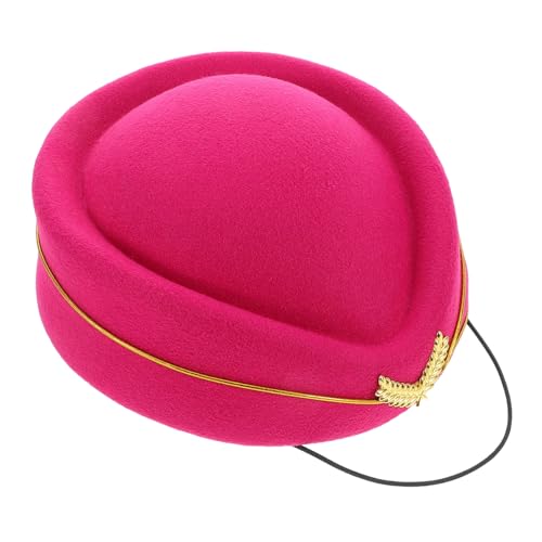 PACKOVE -hut Aus Kunstwolle Für Damen Uniform-kappe Für Bühnenauftritte Und Partys Stilvolles Accessoire in Klassischen Farben Bequemer Sitz Für Kopfgrößen von PACKOVE