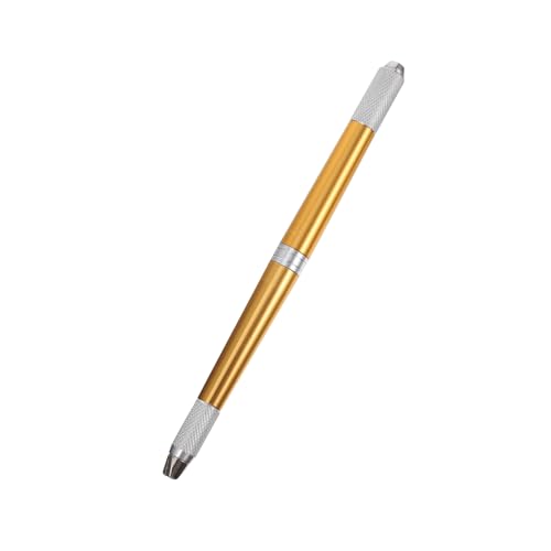 PACKOVE Stickstift Permanenter Augenbrauenstift Tätowierungen Stift Make-up-augenbrauenstift Make-up-versorgung Gestickter Stift Golden Aluminiumlegierung von PACKOVE