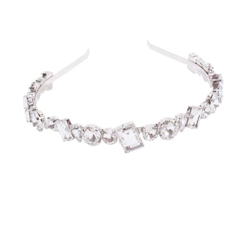 PACKOVE Strass Stirnband Für Damen Glänzendes Haarband Mit Kristallen Schickes Stirnband Für Hochzeit Verlobung Und Party Silber von PACKOVE