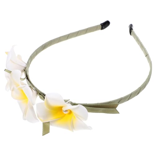 PACKOVE Blumen-haarschmuck Aus Metalllegierung Und Stoff Plumeria-stirnband Für Mädchen Dekoratives Stirnband Für Mottopartys Und Geburtstage von PACKOVE