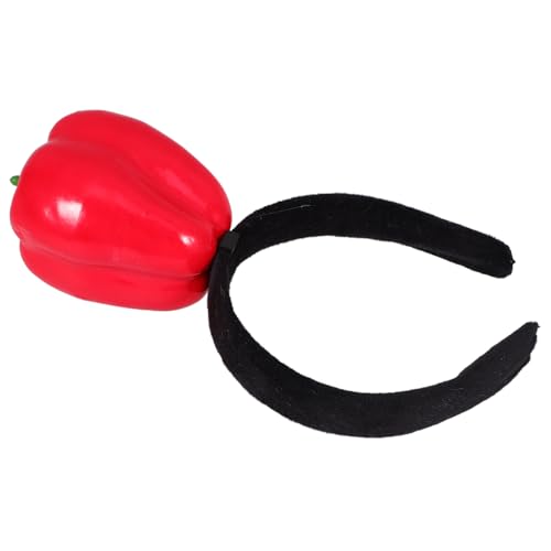 PACKOVE Paprika-simulations-stirnband Party-kostümzubehör Haarband Für Festivals Geburtstage Hochzeiten Mit Weichem Und Angenehmem Material Als Süße Foto-requisite Für Erwachsene von PACKOVE