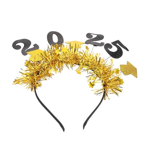 PACKOVE Stirnband Mit Glitzer-pailletten Abschlusskappe Für Absolventen Dekoratives Haarband Mit Stern Für Abschlussfeier Weiches Material Für Komfort Bei Partys Und Feiern von PACKOVE