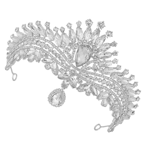 PACKOVE Strass Braut Tiara Krone Hochzeitsdiadem Leichtes Bequemes Stirnband Für Hochzeit Geburtstag Festzug Und Fotoshooting von PACKOVE