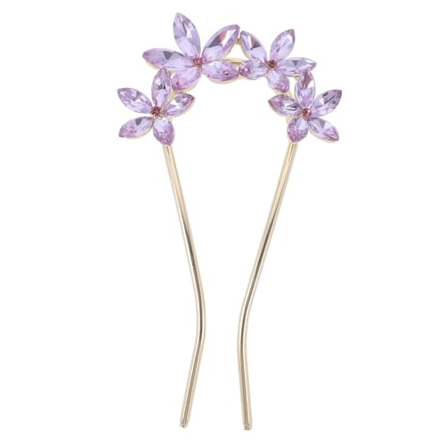 PACKOVE Rhinestone Haarspange Für Hochzeiten Förmiger Haarklammer Für Frisuren Funkelnde Haarnadel Für Damen Und Mädchen Accessoire Für Braut Und Festfrisuren von PACKOVE