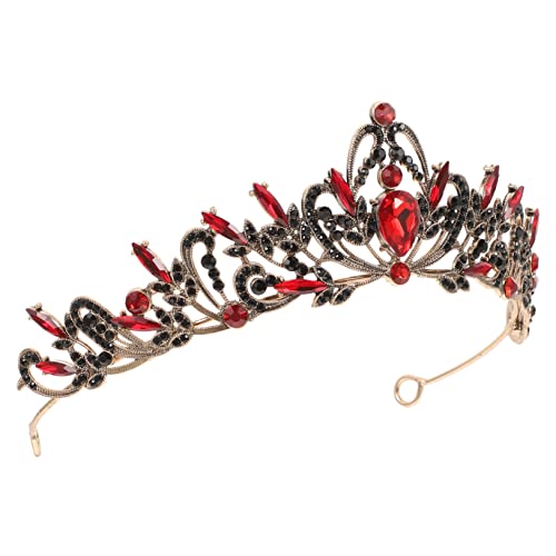 PACKOVE Strass-Krone Band Braut- Brautjungfer Kronen Glitzer Hochzeit Tiara Zubehör Kopfschmuck für die Braut Strass Tiara Kopfschmuck Hochzeitskopfschmuck Zinklegierung von PACKOVE