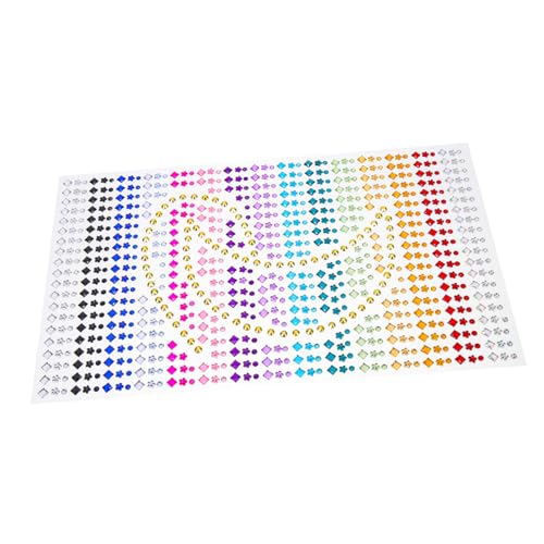 PACKOVE Strasssteine Für Gesicht Selbstklebende Strass-sticker Make-up-diamanten Gesichts-edelsteine Diy Strass-aufkleber Für Bastelarbeiten von PACKOVE