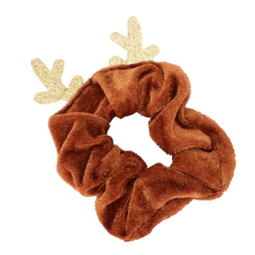 PACKOVE Stretchbarer Haarring mit Weichem Samt Rentier Haarseil für Damen Elastisches Weihnachts Haarband Modisches Haarschmuck Accessoire für Alltag Party und Festtage von PACKOVE
