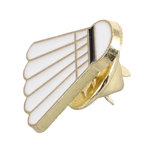 PACKOVE Stylische Badminton brosche aus Robustem Zinklegierungs Sportliches Ansteck accessoire für Kleidung und Taschen Einzigartiges Design für Badminton fans Langlebiges Modeabzeichen von PACKOVE