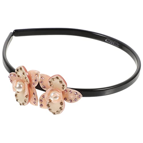 PACKOVE Stylisches Haarband mit Barock Blumendesign und Strass für Bequeme Rutschfeste Kopfbedeckung für Hochzeiten Partys und Alltag von PACKOVE