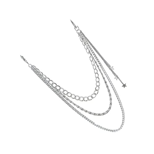 PACKOVE Taillenkette Silber Verstellbare Hip Hop Kette für Jeans und Hosen Stilvolle Punk Dekoration für Damen und Herren für Partys und Freizeitaktivitäten von PACKOVE